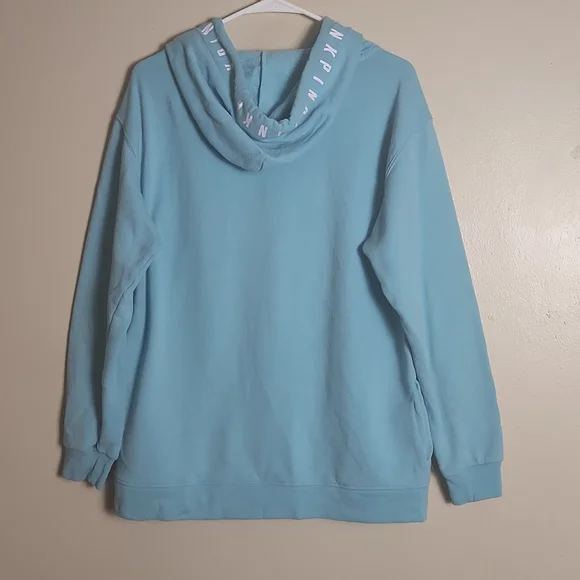 Victoria's Secret PINK Light Blue Pullover Hoodie w/ Pockets - Picture 5 of 8